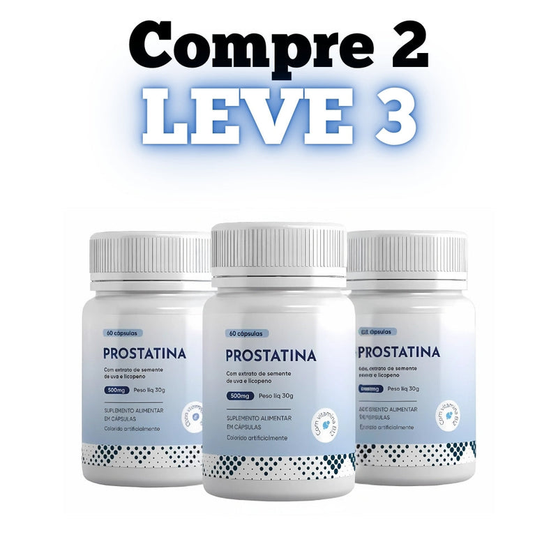 Prostatina Original 60cp - Saúde da Sua Próstata - Promoção Exclusiva + Frete Grátis