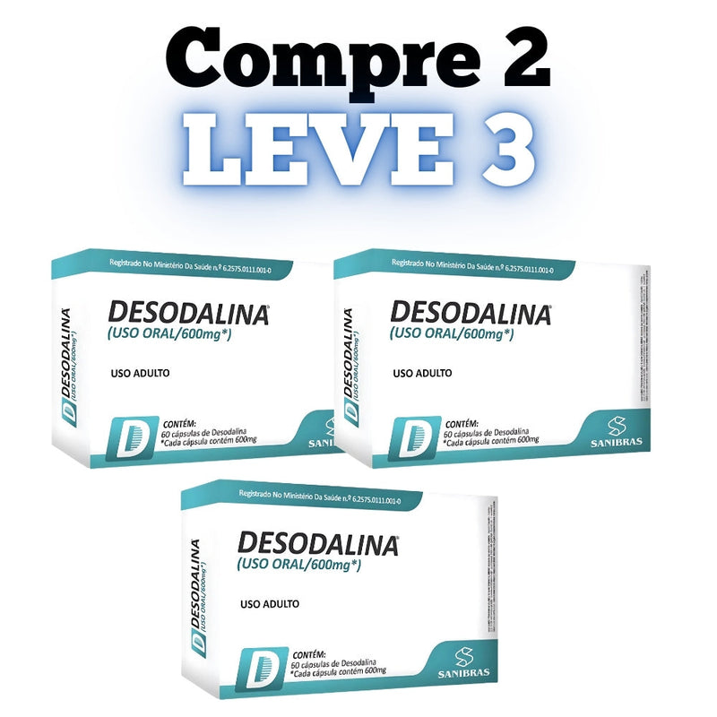 Desodalina Original 60cp - Queima de Gordura Saudável - Promoção Exclusiva + Frete Grátis