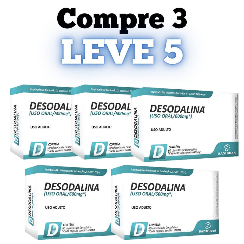 Desodalina Original 60cp - Queima de Gordura Saudável - Promoção Exclusiva + Frete Grátis