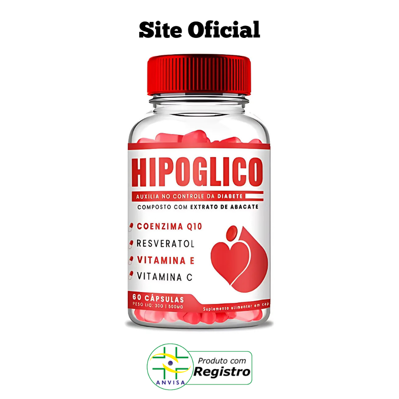 Hipoglico Original 30cp - Acabe com os Picos de Glicose! - Promoção Exclusiva + Frete Grátis