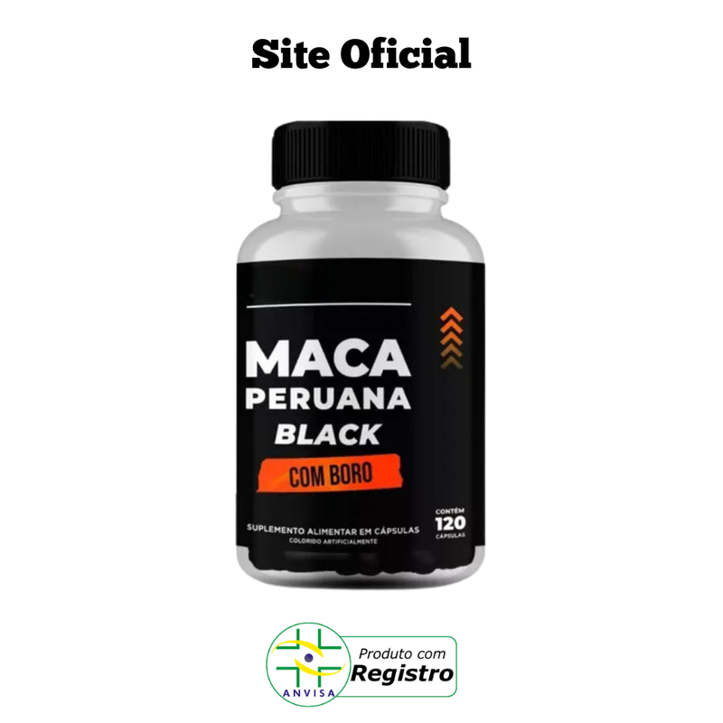 Maca Peruana Black 120cp - Seu Aliado Para Mais Disposição e Equilíbrio  - Promoção Exclusiva + Frete Grátis