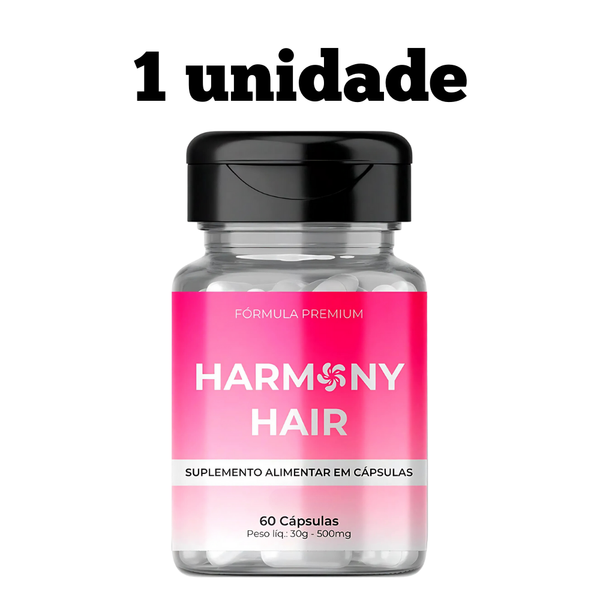 Harmony Hair Original 60cp - Seu Cabelo Forte e Saudável - Promoção Exclusiva + Frete Grátis