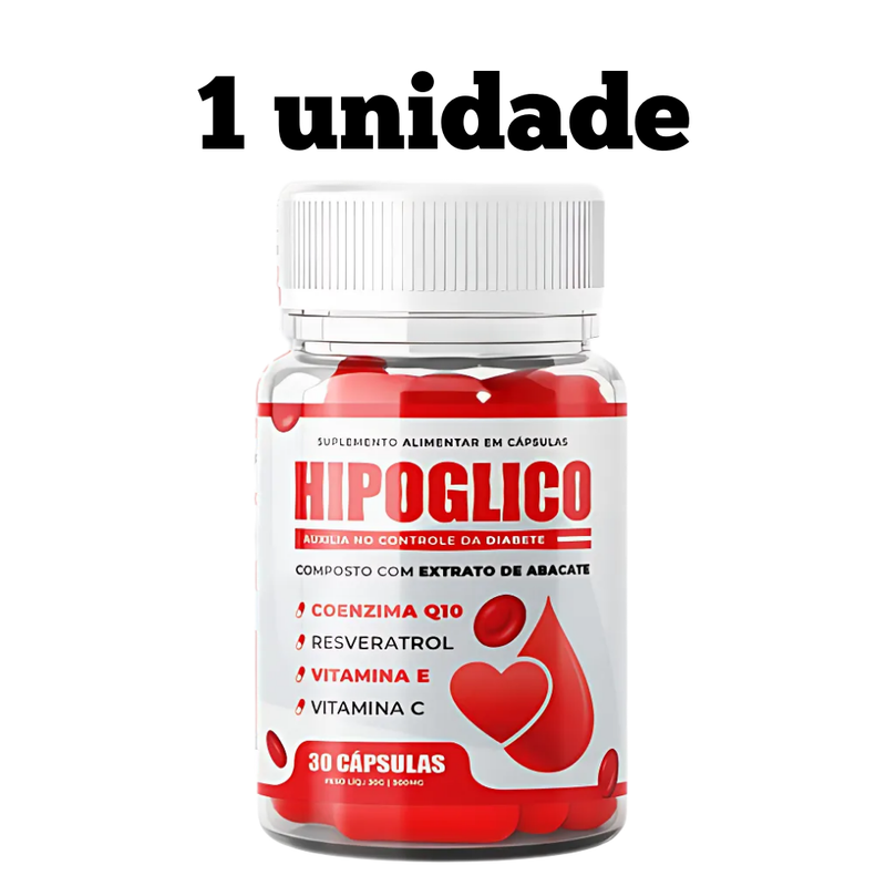 Hipoglico Original 30cp - Acabe com os Picos de Glicose! - Promoção Exclusiva + Frete Grátis