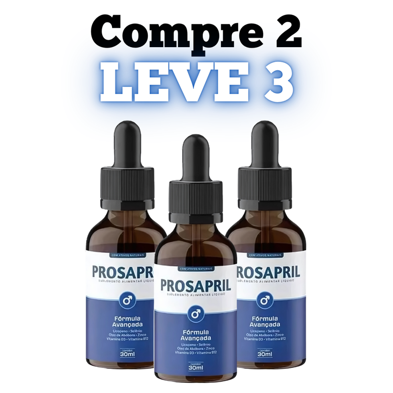 Prosapril Original 30ml - A Solução Para Sua Próstata - Promoção Exclusiva + Frete Grátis