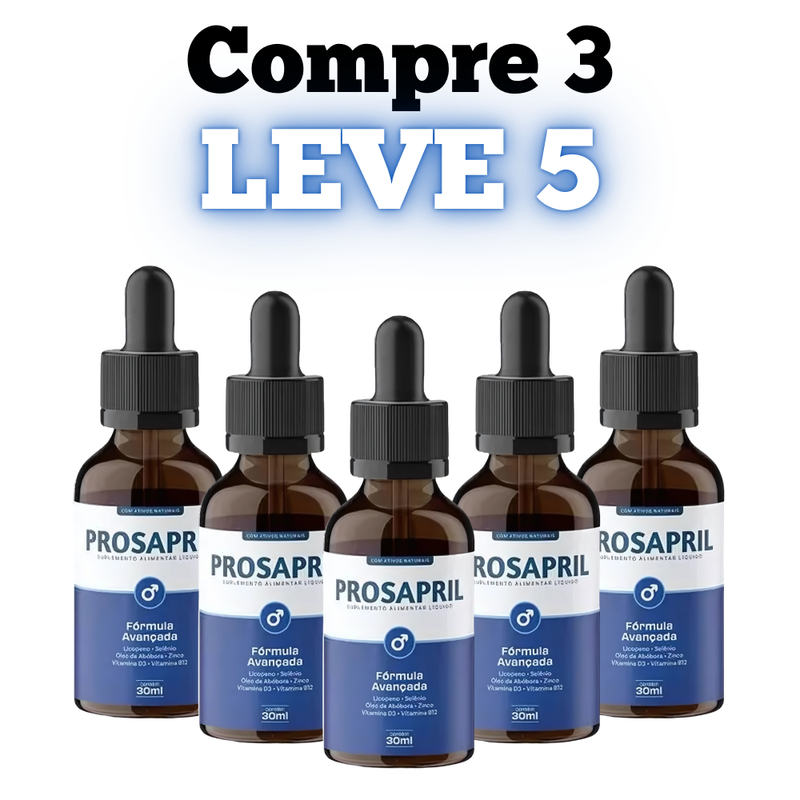 Prosapril Original 30ml - A Solução Para Sua Próstata - Promoção Exclusiva + Frete Grátis