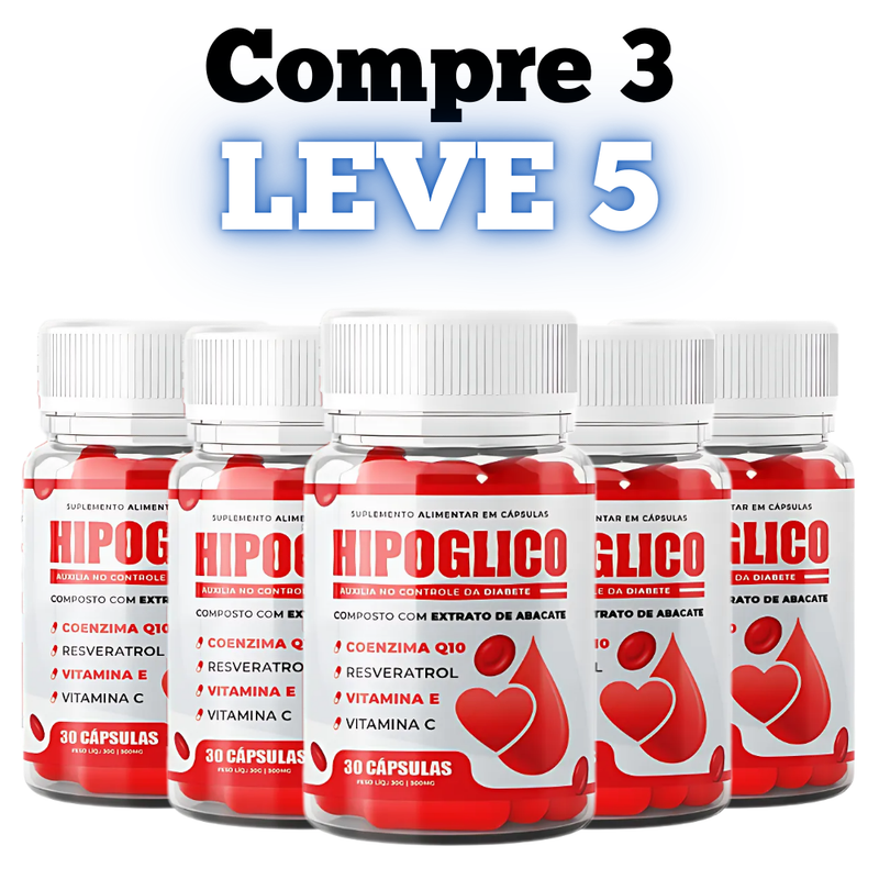 Hipoglico Original 30cp - Acabe com os Picos de Glicose! - Promoção Exclusiva + Frete Grátis