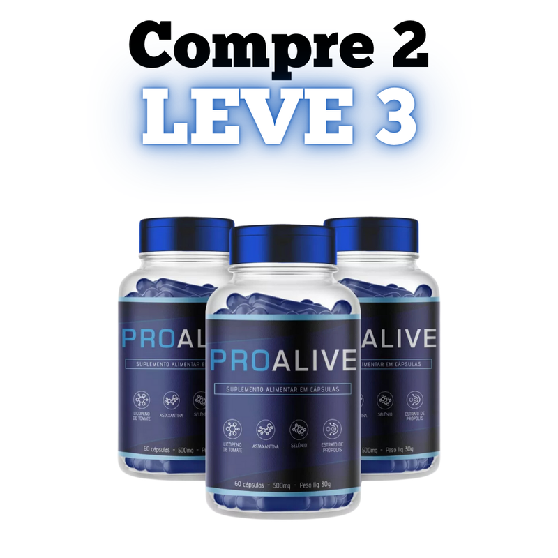 Proalive Original 60cp - A Solução Para Sua Próstata - Promoção Exclusiva + Frete Grátis