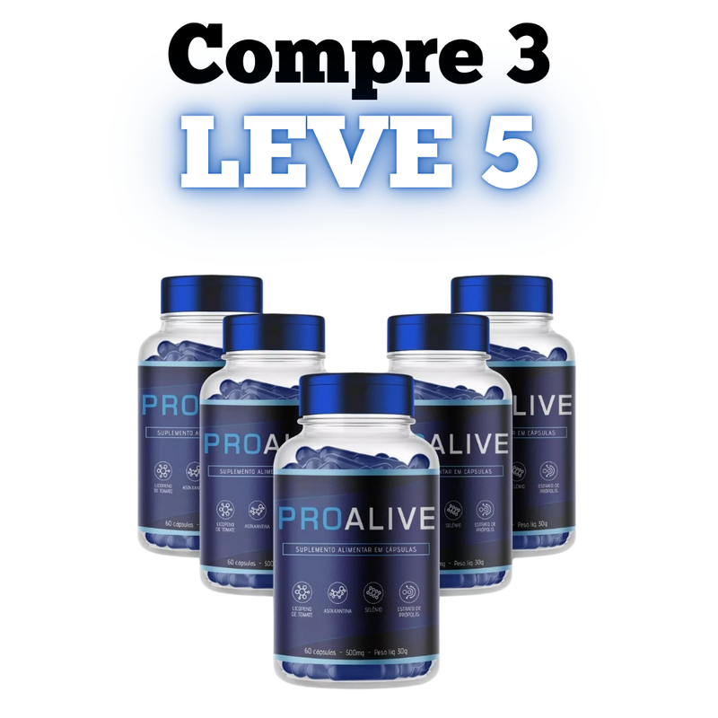 Proalive Original 60cp - A Solução Para Sua Próstata - Promoção Exclusiva + Frete Grátis