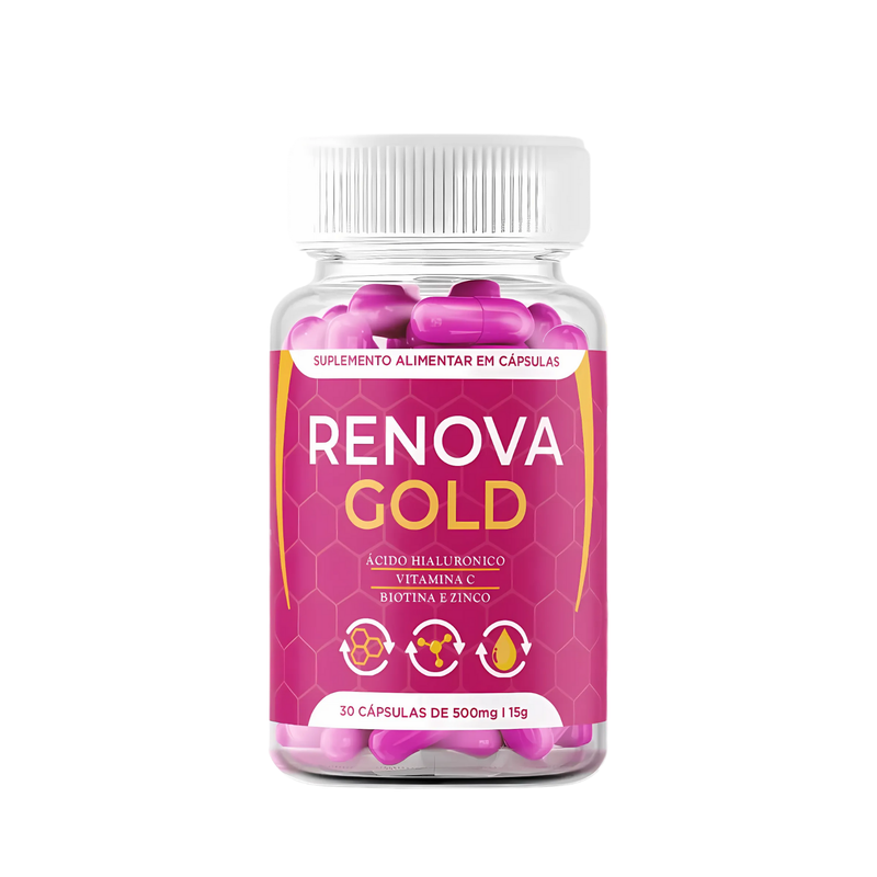 Renova Gold Original 30cp - Pele Jovem e Sem Rugas! - Promoção Exclusiva + Frete Grátis