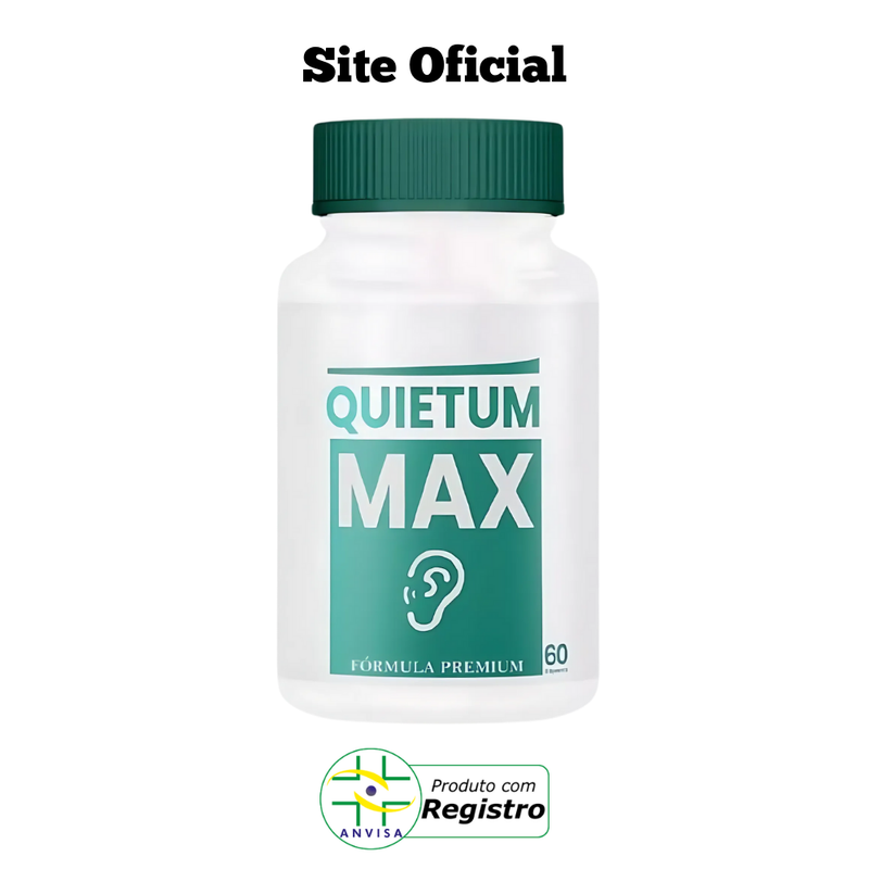 Quietum Max Original 60cp - Volte a Ouvir Com Clareza - Promoção Exclusiva + Frete Grátis