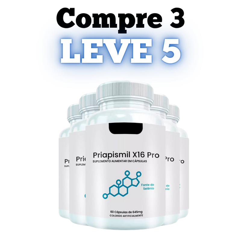 Priapismil X16 Pro Original 60cp - Intensifique Seus Momentos Íntimos! - Promoção Oficial com Frete Grátis