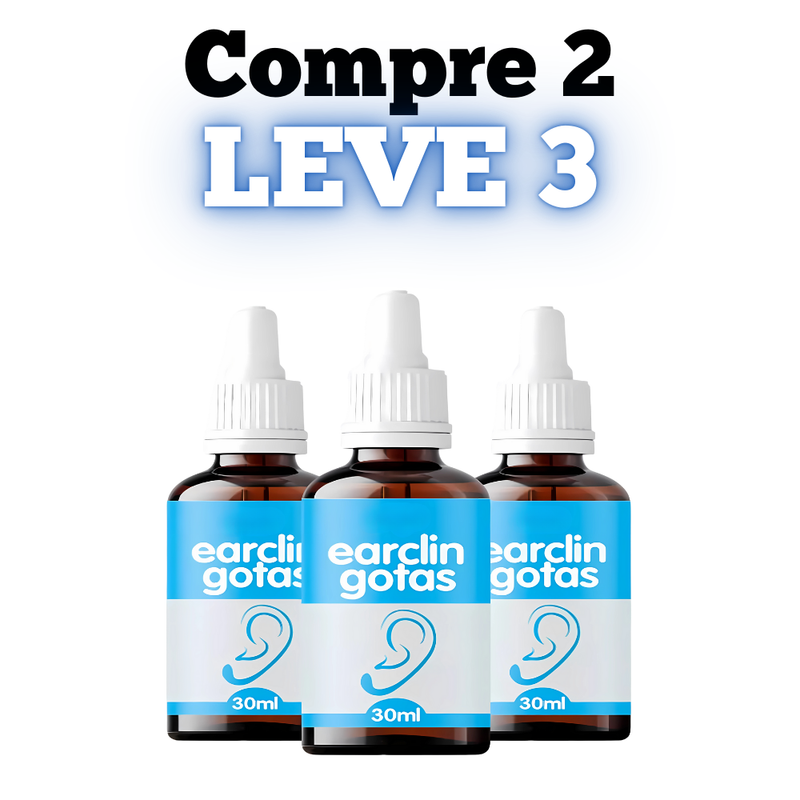 Earclin Gotas Original 30ml - Volte a Ouvir Com Clareza - Promoção Exclusiva + Frete Grátis