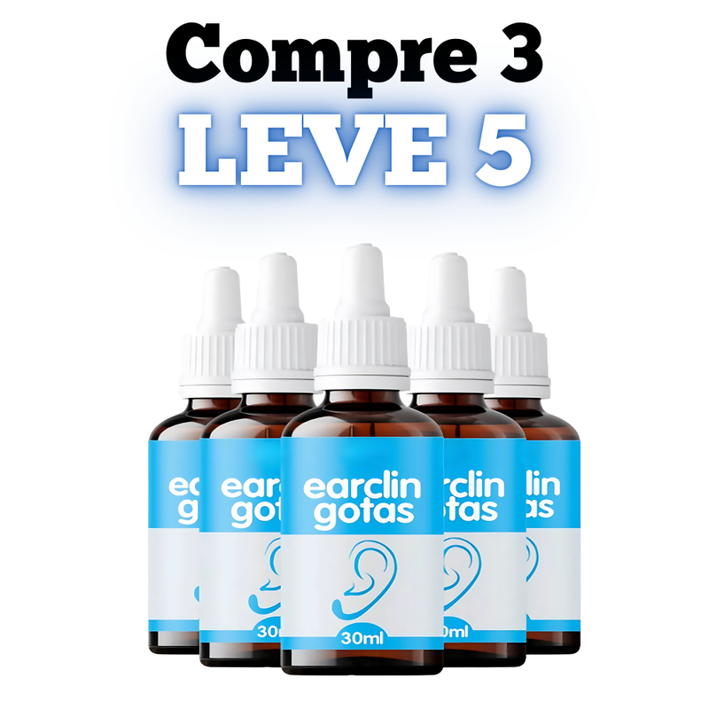 Earclin Gotas Original 30ml - Volte a Ouvir Com Clareza - Promoção Exclusiva + Frete Grátis