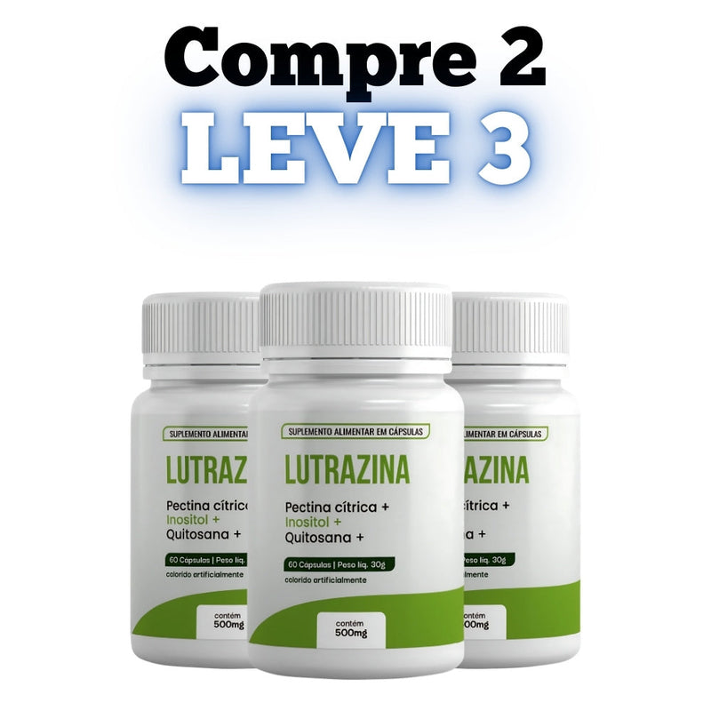 Lutrazina Original 60cp - Controle Sua Glicose! - Promoção Exclusiva + Frete Grátis