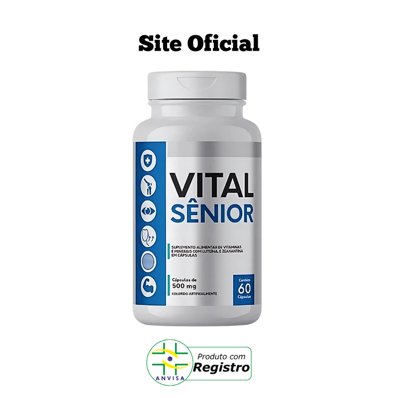 Vital Sênior Caps Original 60cp - O Aliado Para Seu Bem Estar - Promoção Exclusiva + Frete Grátis