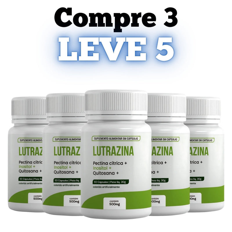 Lutrazina Original 60cp - Controle Sua Glicose! - Promoção Exclusiva + Frete Grátis