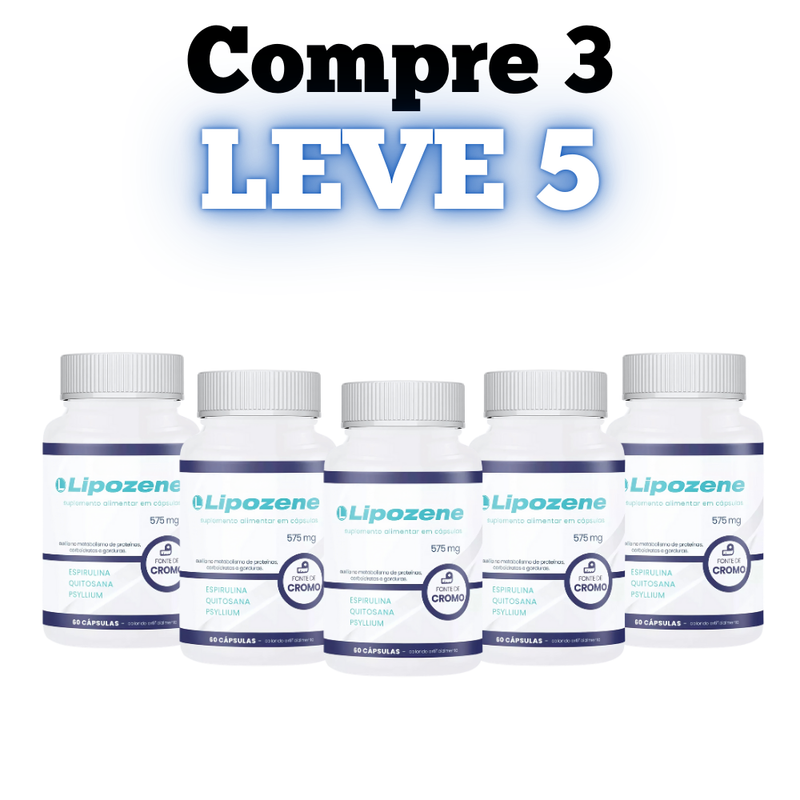 Lipozene 60cp - A Solução Para Gordura Localizada - Promoção Exclusiva + Frete Grátis