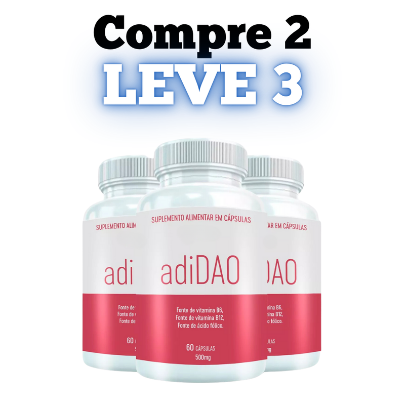 AdiDAO Original 60cp - A Suplementação Que Seu Corpo Precisa - Promoção Exclusiva + Frete Grátis