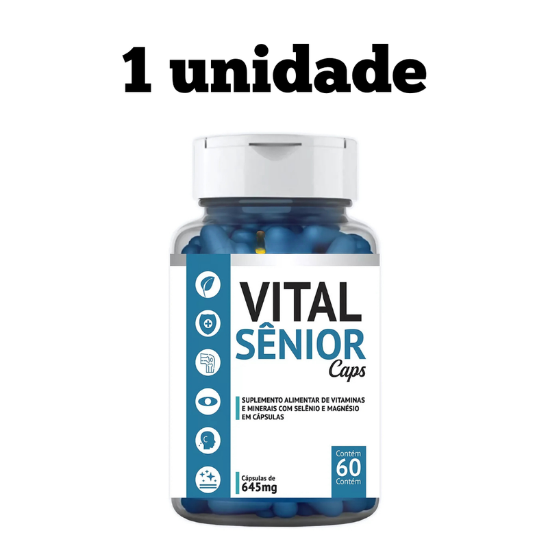 Vital Sênior Caps Original 60cp - O Aliado Para Seu Bem Estar - Promoção Exclusiva + Frete Grátis