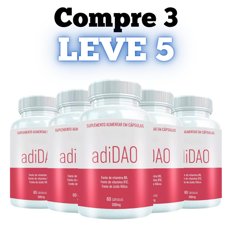 AdiDAO Original 60cp - A Suplementação Que Seu Corpo Precisa - Promoção Exclusiva + Frete Grátis