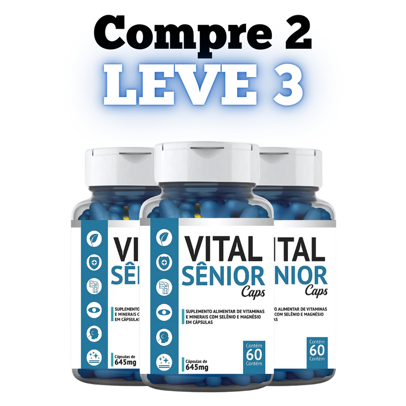 Vital Sênior Caps Original 60cp - O Aliado Para Seu Bem Estar - Promoção Exclusiva + Frete Grátis