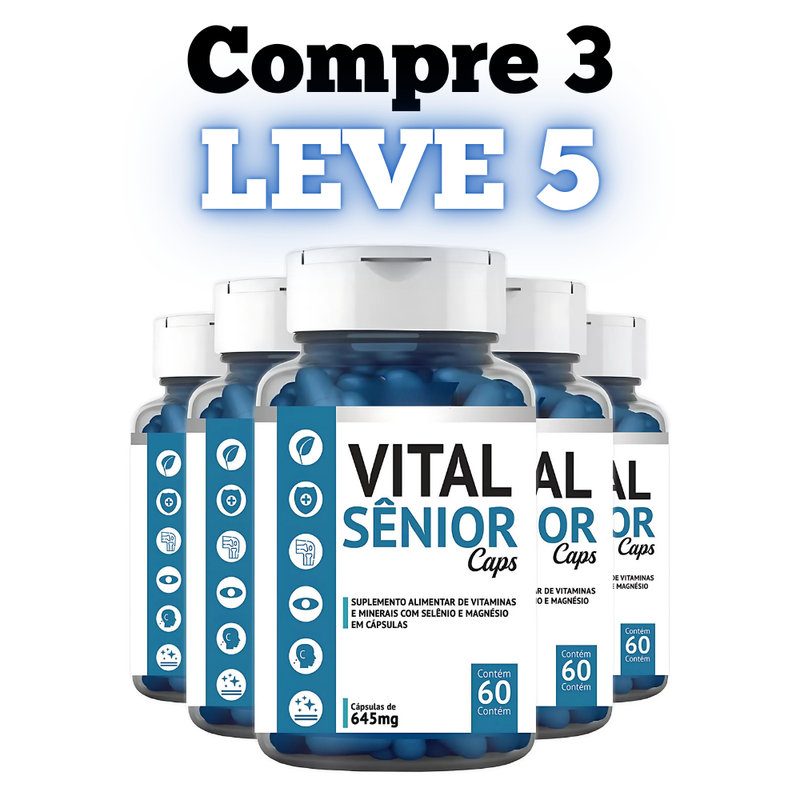 Vital Sênior Caps Original 60cp - O Aliado Para Seu Bem Estar - Promoção Exclusiva + Frete Grátis