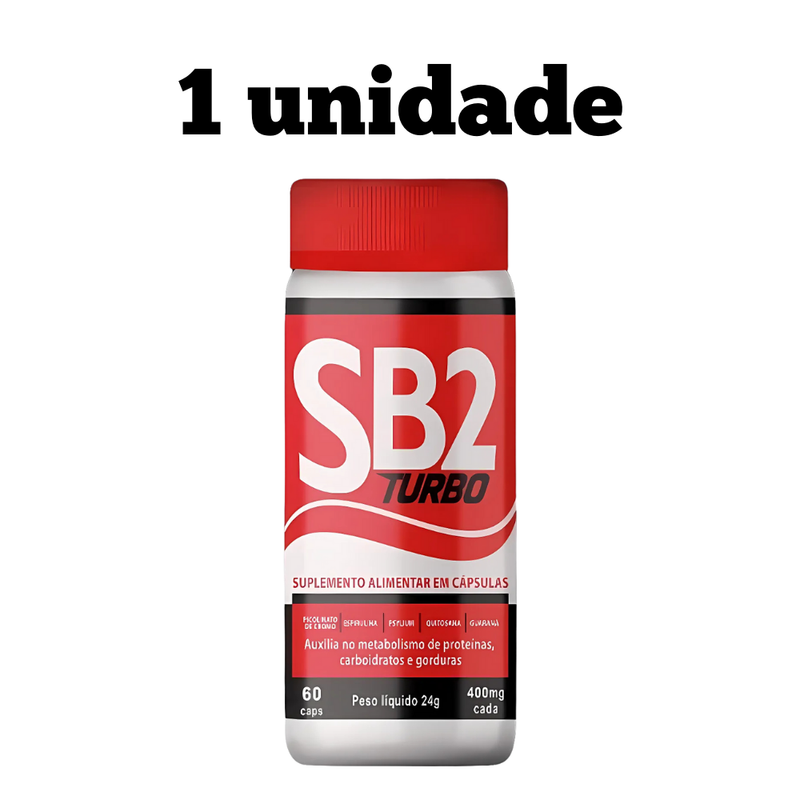 SB2 Turbo Original 60cp - A Solução Para Reduzir Peso com Saúde - Promoção Exclusiva + Frete Grátis