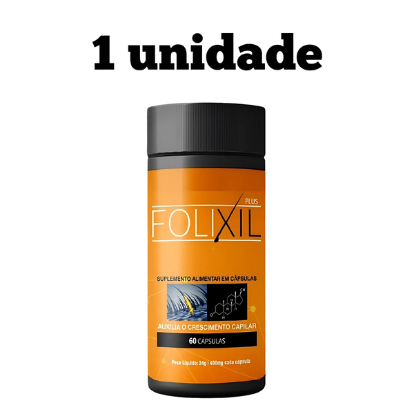 Folixil Original 60cp - A Solução Para Perda de Cabelo - Promoção Exclusiva + Frete Grátis