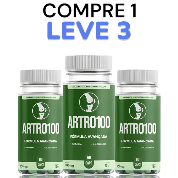 Artro100 Original 60cp - O Alívio Que Suas Articulações Precisam - Promoção Exclusiva + Frete Grátis