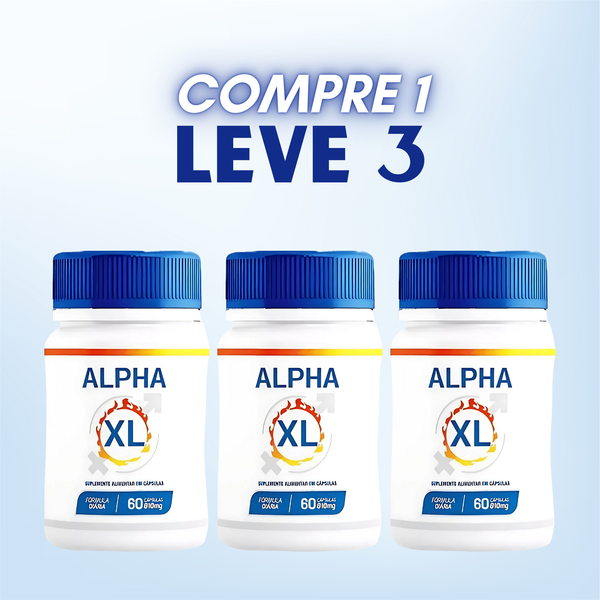 Alpha XL Original 60cp. - Intensifique Seus Momentos Íntimos! - Promoção Oficial com Frete Grátis