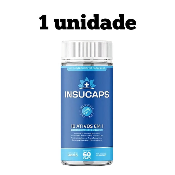 Insucaps Original 60cp - Acabe Com os Sintomas da Diabetes - Promoção Exclusiva + Frete Grátis