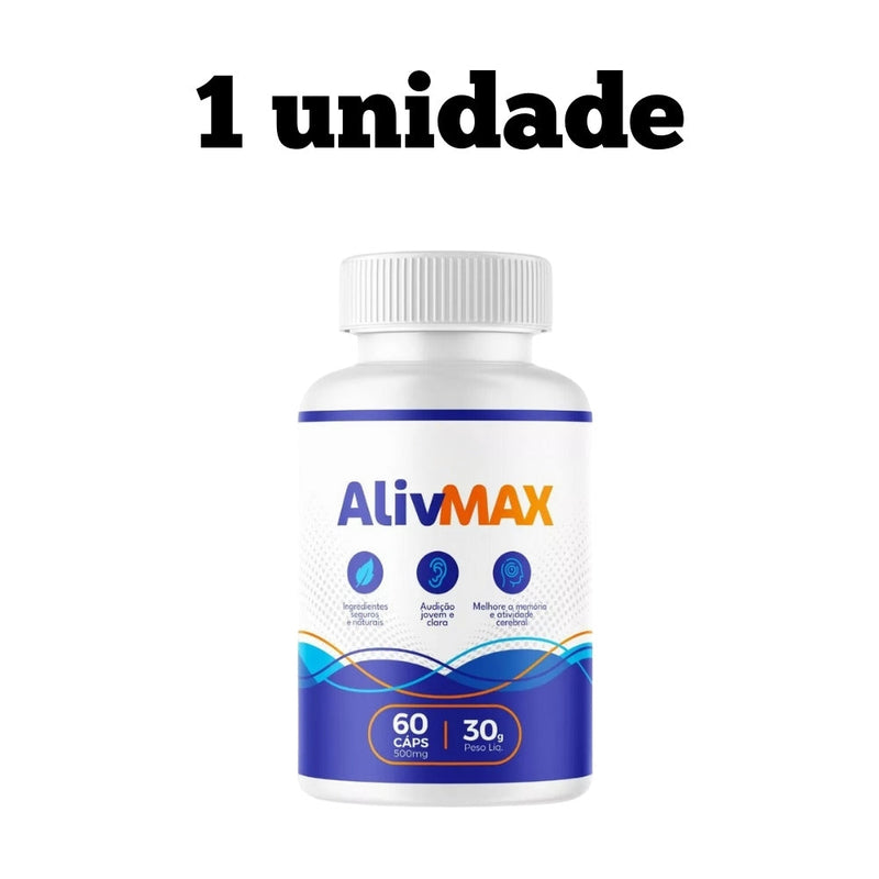 AlivMax Original 60cp - Saúde Auditiva e Mental - Promoção Exclusiva + Frete Grátis