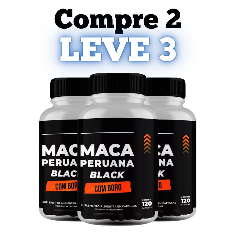 Maca Peruana Black 120cp - Seu Aliado Para Mais Disposição e Equilíbrio  - Promoção Exclusiva + Frete Grátis