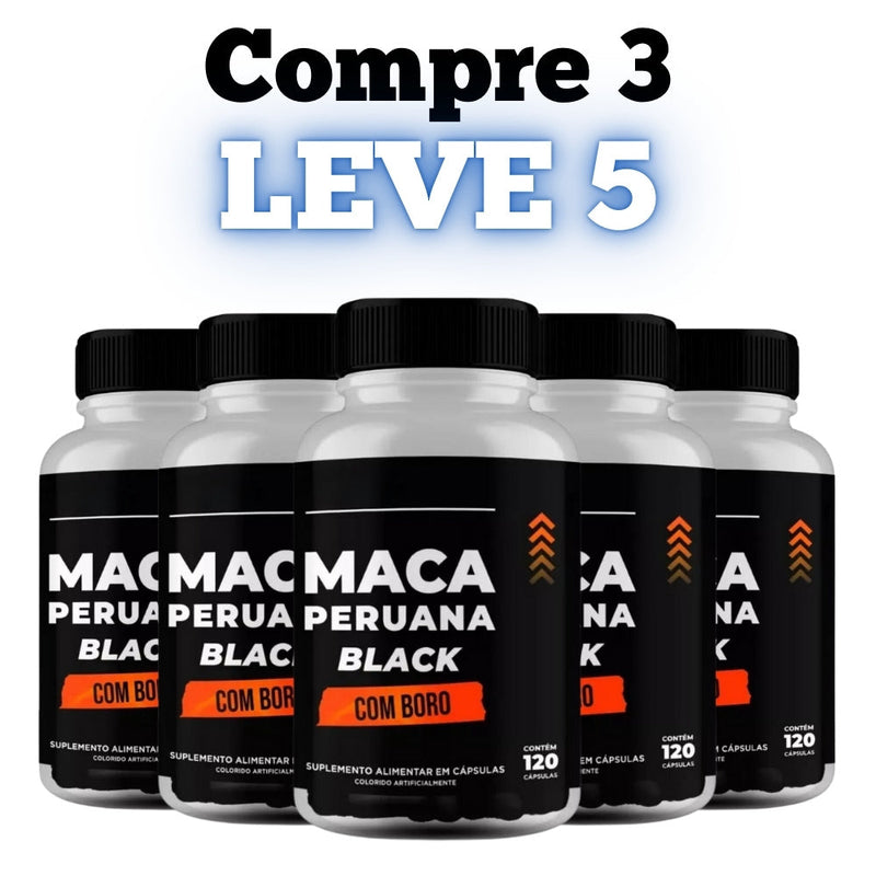 Maca Peruana Black 120cp - Seu Aliado Para Mais Disposição e Equilíbrio  - Promoção Exclusiva + Frete Grátis