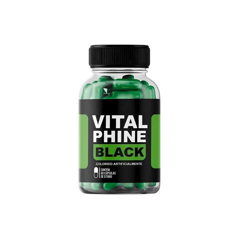 Vital Phine Black Original 60cp - Emagrecimento Saudável - Promoção Exclusiva + Frete Grátis