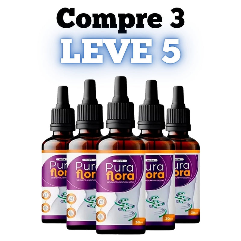 Pura Flora Original 30ml - O Cuidado Que Seu Intestino Merece! - Promoção Exclusiva + Frete Grátis