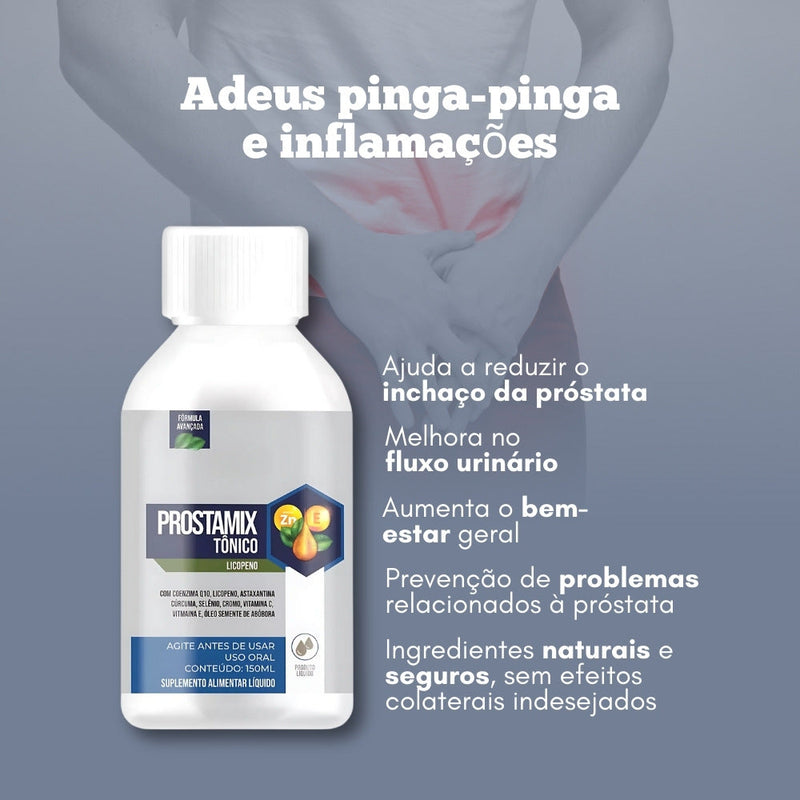 Prostamix Original 150ml - O Revolucionário para a Saúde da Próstata - Promoção Exclusiva + Frete Grátis