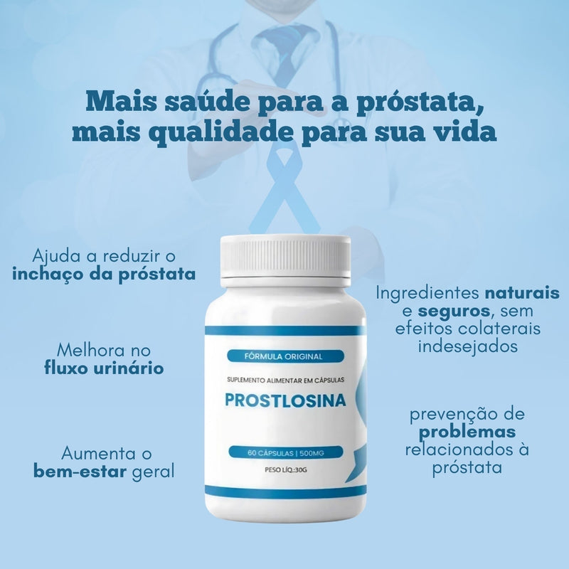 Promoção Oficial 50% Off - Prostlosina 500mg . - Frete Grátis Somente Hoje