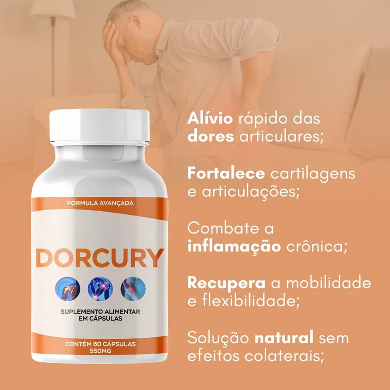 Dorcury Original 60cp - O Alívio Que Suas Juntas Precisam - Promoção Exclusiva + Frete Grátis