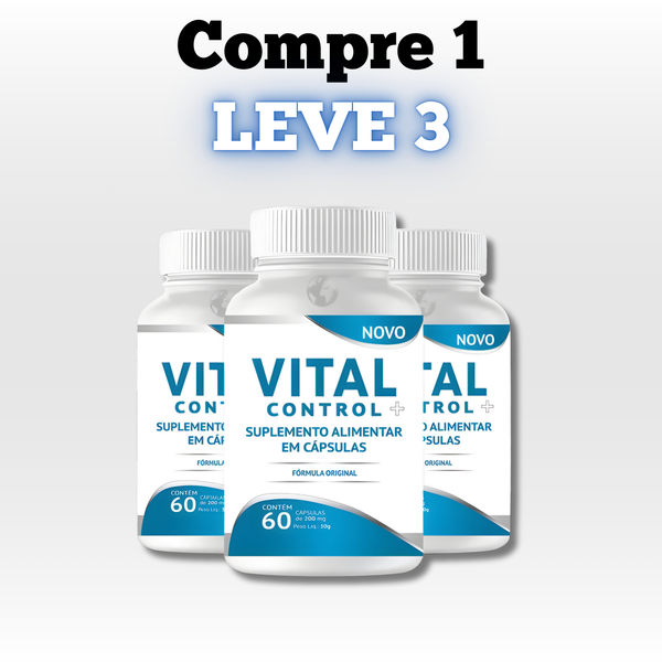 Vital Control Original 60cp - Acabe com os Picos de Glicose! - Promoção Exclusiva + Frete Grátis