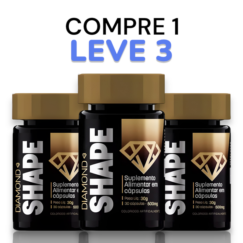 Diamond Shape Original 30cp - A Solução Que Facilita a Perda de Gordura! - Promoção Exclusiva + Frete Grátis