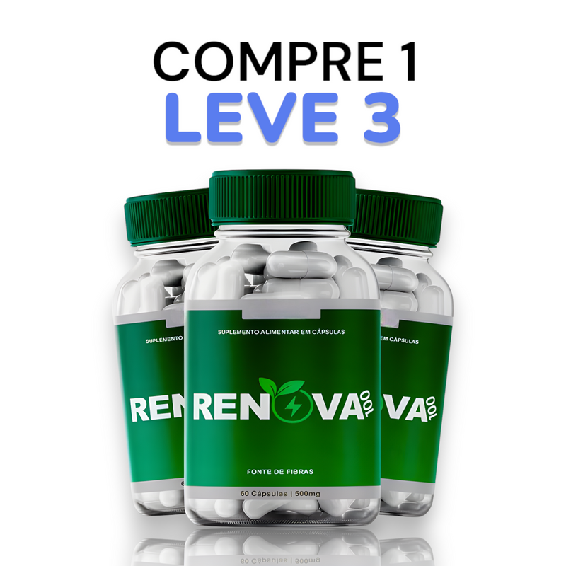 Renova100 Original 60cp - A Chave Para Uma Vitalidade Duradoura- Promoção Exclusiva + Frete Grátis