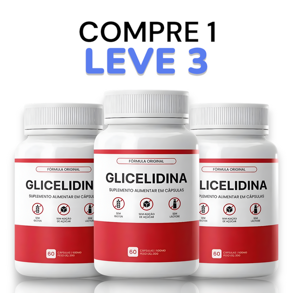 Glicelidina Original 60cp - Acabe com os Picos de Glicose! - Promoção Exclusiva + Frete Grátis