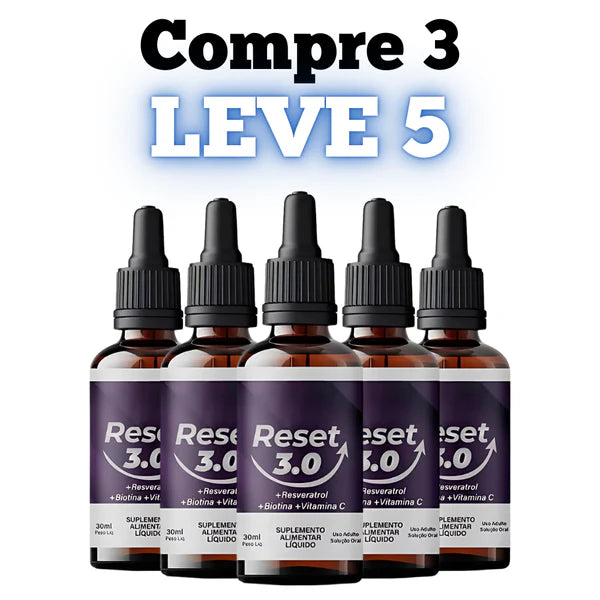 Reset 3.0 Original 30ml - Aumente Sua Autoestima! - Promoção Exclusiva + Frete Grátis